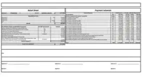 Danube Serenz cost sheet preview